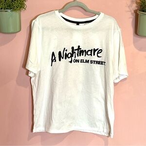 Nightmare on Elm Street Shirt, White edgy t shirt, Freddy Krueger Gift Shirt Her